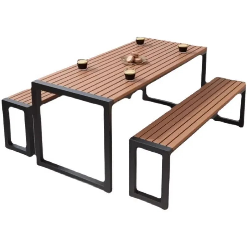 

Leisure outdoor park, community outdoor balcony courtyard, waterproof and sunscreen strip table