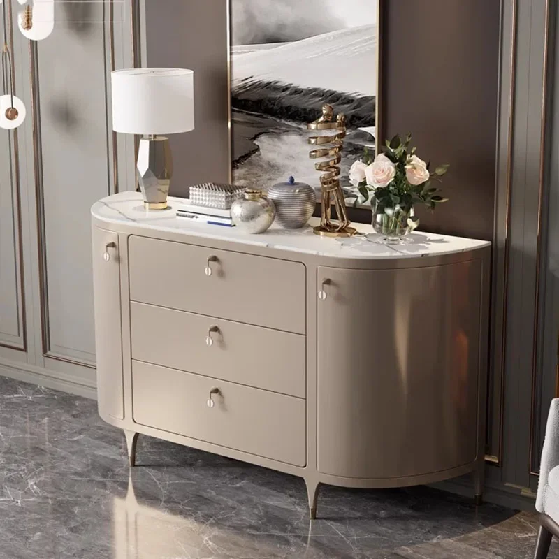 Luxury Nordic Living Room Cabinets Porch Kitchen Display Shelf Cabinets Ultra Thin Mobile Szafki Do Salonu Home Furniture image 3