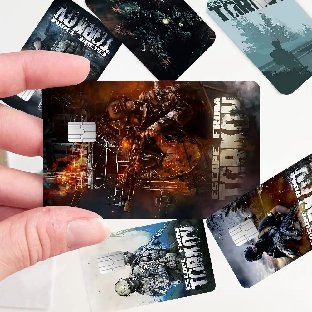 لعبة الرماية الهروب الإلكتروني من T-tarkovS أنيمي الكرتون الدب الجلد ملصق فيلم الشريط الحال بالنسبة لبطاقة الخصم الائتمانية الكبيرة الجانب الأمامي