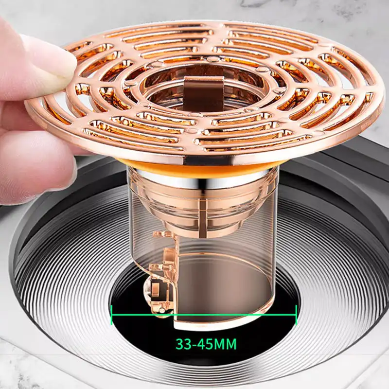 Deodorante a nucleo di scarico a pavimento a prova di odore e insetto magnetico a chiusura automatica Anti-odore senza odore bagno wc scarico doccia fogna