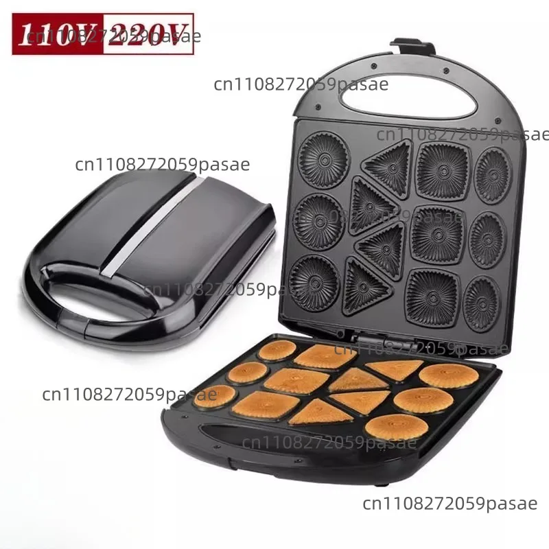 

Многофункциональная бытовая машина для приготовления бисквитов, вафель и круглых пирожных с двусторонним нагревом, стандарт США 110В