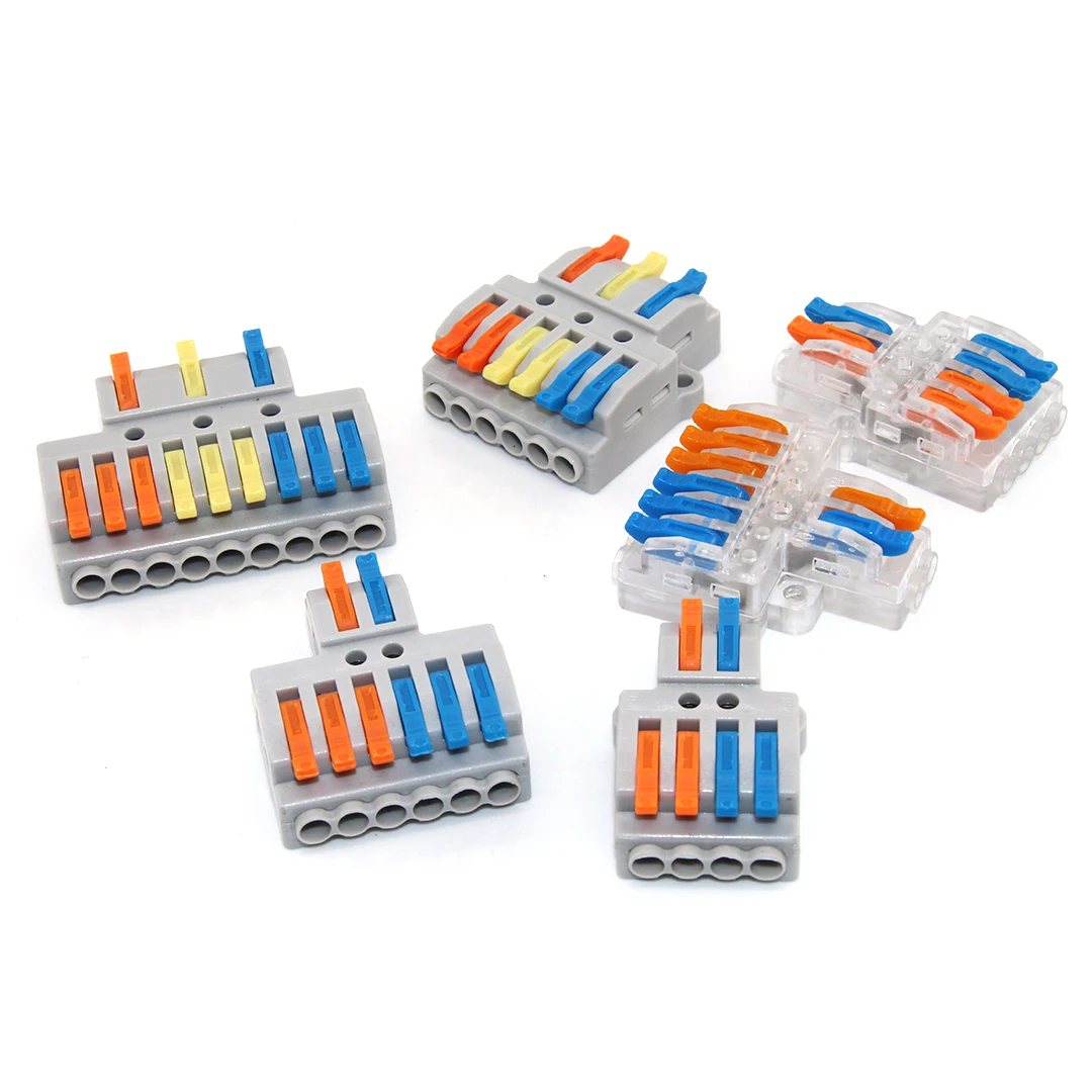 

10 PCS Mini Fast Wiring Cable Connectors Push-in Electrical Conductors Universal Compact Splitter Home Terminal Block