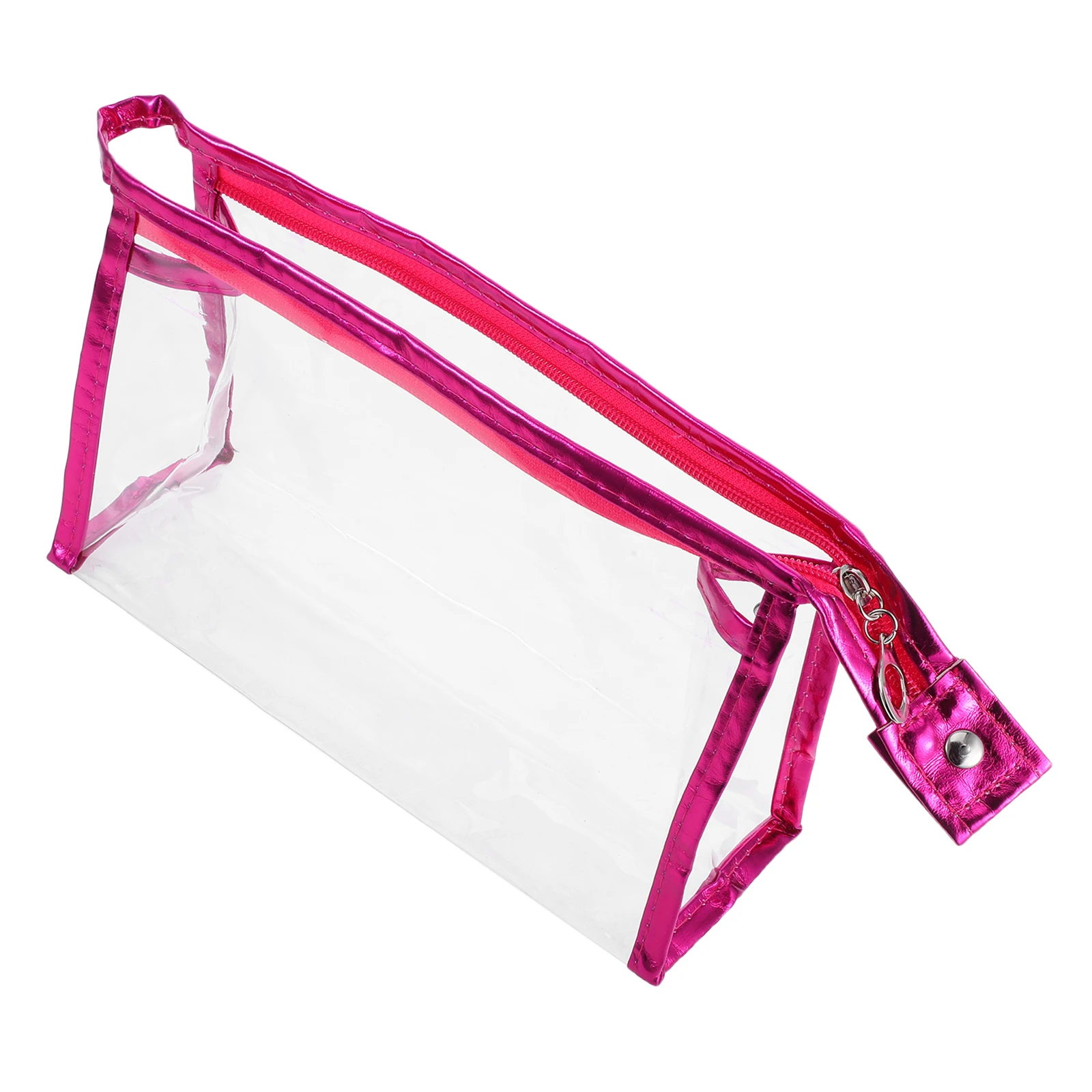 

Clear Pencil Case Thin Transparent Stationery Organizer Zipper Pen Holder Large Capacity for Exams Office Kids Girls