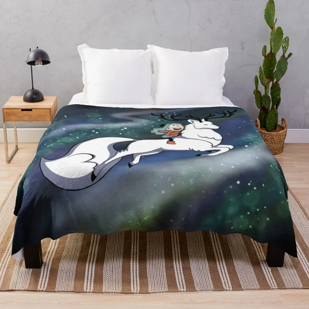 

Hilda & Alpha Deer fox Throw Blanket Summer Cool Breathable Blanket for Sleeping