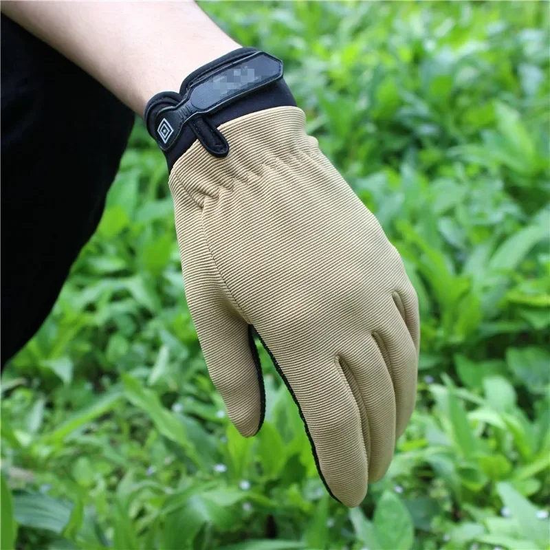 Fishing Gloves Summer Breathable Outdoor Riding Gloves Man Lady Light Bicycle Non-Slip Gloves Full Finger Fingerless