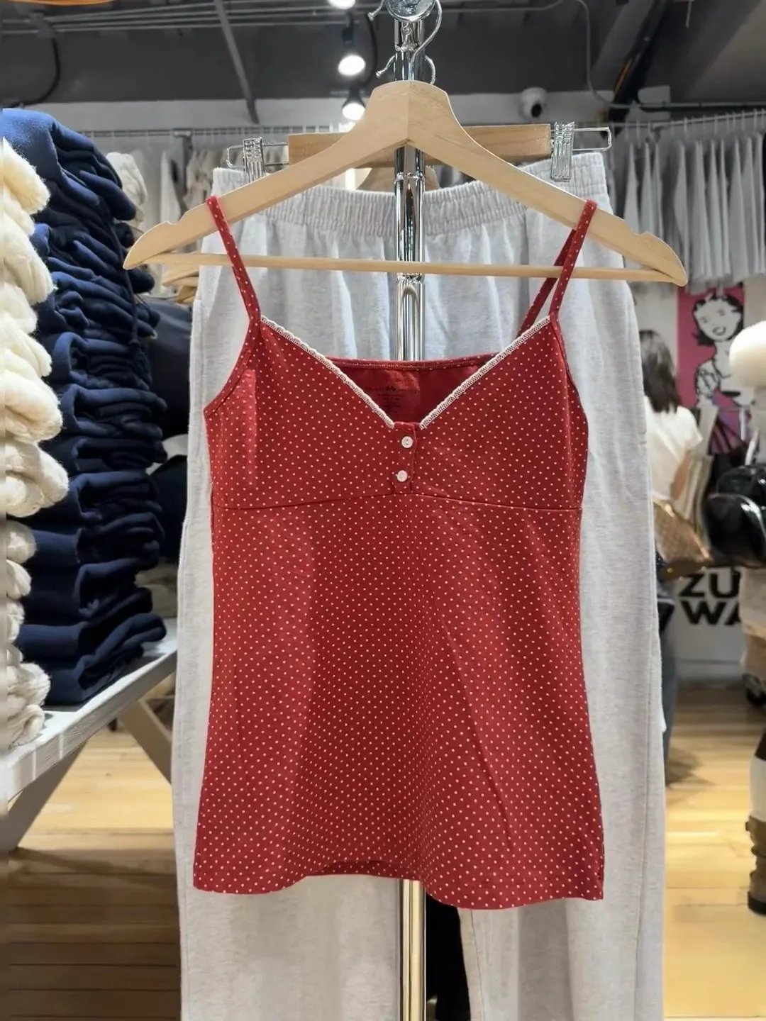 Red Polka Dot V-Ne … - image