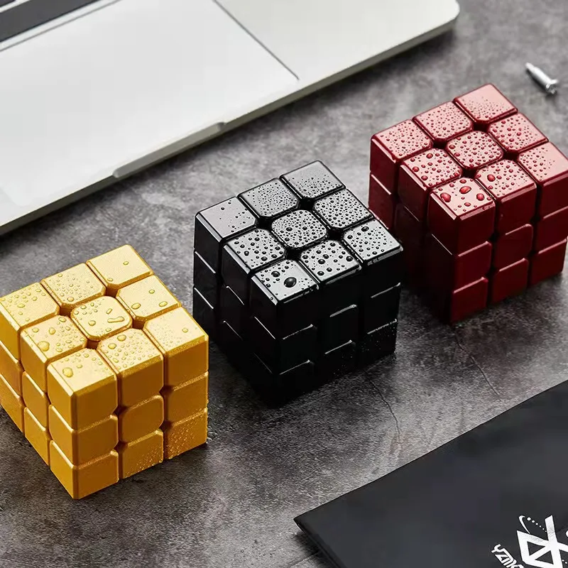 3X3 Alloy Decompression Magic Cube Metal Unlimited Speed Game Cube Rubix Puzzle Cubo Magico Fidget Toys Antistress Kids Toys