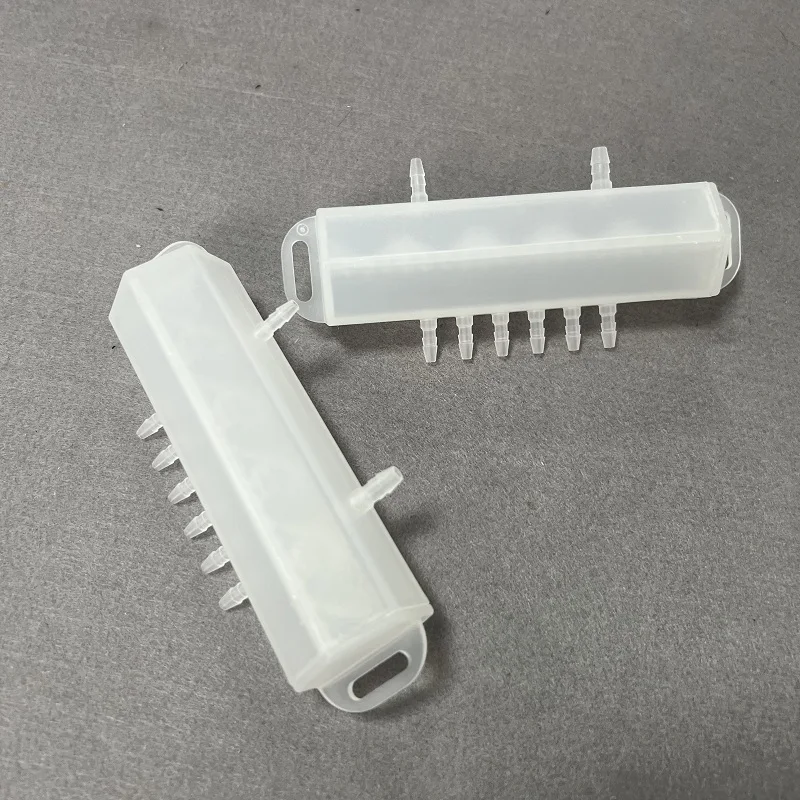 LETOP One Piece 6 Ways White Ink Circulation Splitter Filter Diverter For EP XP600 4720 I3200 Head