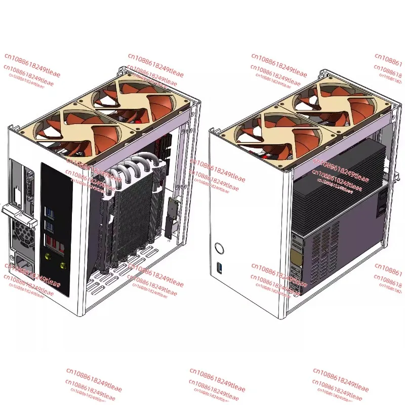 ZS-A4DC/ITX half-height knife card chassis version V3 4.3L volume rtx4060 knife card