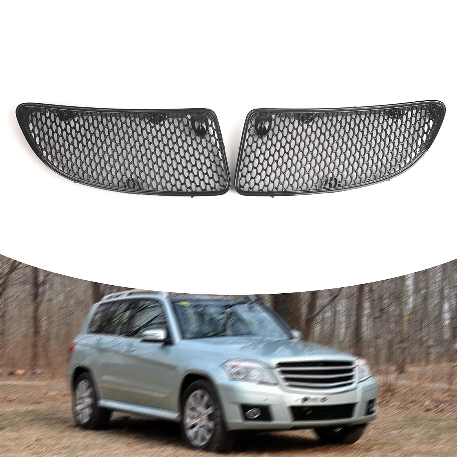 2 Pieces Car Hood Vent Grille Professional 1718800385 for Mercedes Benz