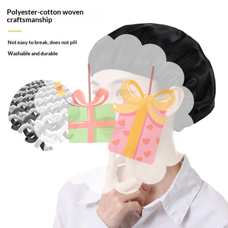 Hair Band Elastic - Bonnets en maille respirante réutilisables, bande