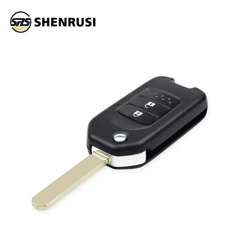 SHENRUSI 2/3 Buttons For Honda FIT XRV VEZEL CITY JAZZ CIVIC HRV Modified Flip Remote Key Shell
