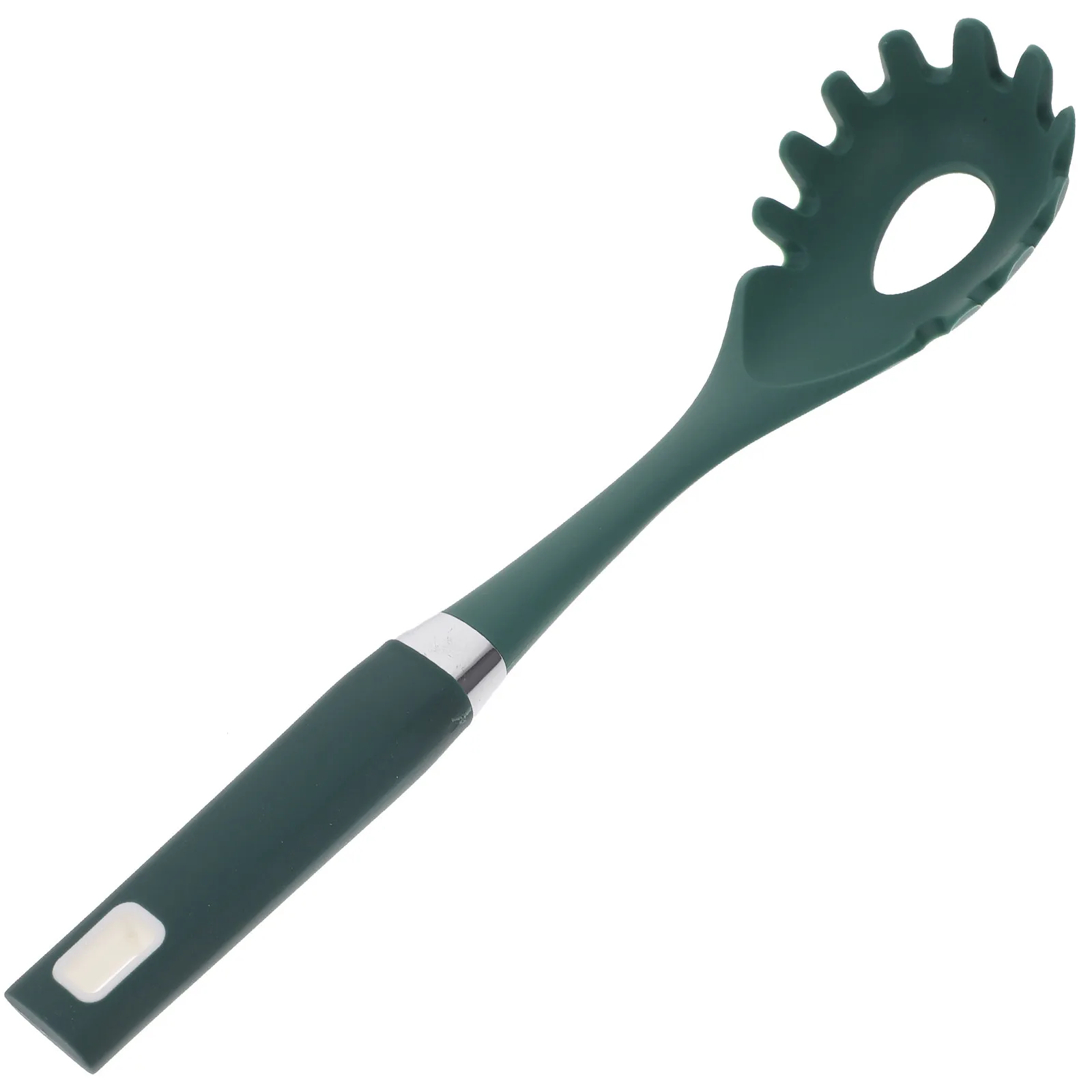 Silicone Spaghetti Spoon Long Handle Ergonomic Pasta Server Kitchen Cooking Tool Non-Stick Noodles Strainer Home Cooking Spoon
