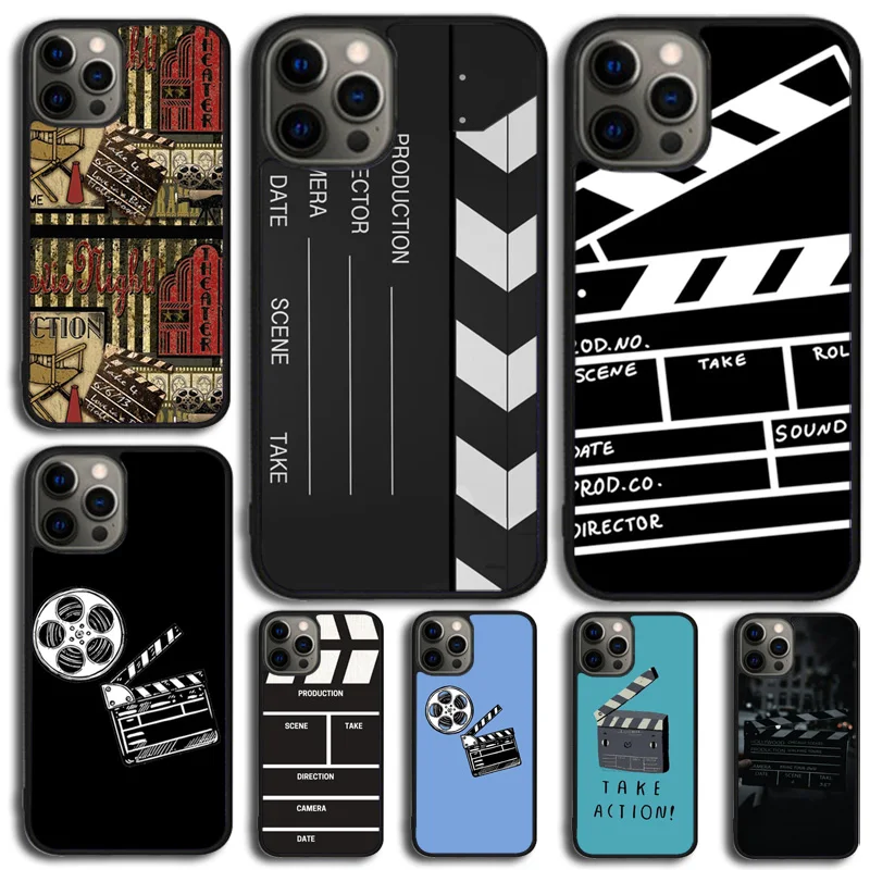 Clapperboard Phone Case Cover For iPhone 15 16 14 Plus 11 12 mini 13 Pro Max Apple X XR XS max