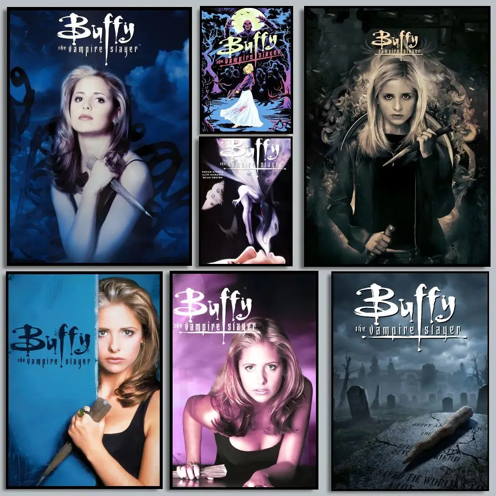 Buffy the Vampire Slayer Classic Movie Poster HD Waterproof Self-Adhesive For Living Room Gift Bedroom Hallway Wall Decor
