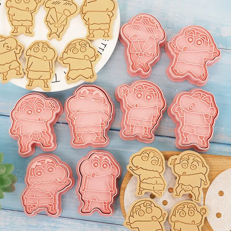 

8Pcs/Set Crayon Shin-chan Cookie Cutter Anime Figure Heads Mold Toy Baking Biscuits Kawaii Nowara Cake Kitchen Supplies Tools
