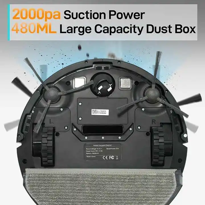 OEM робот-пылесос для дома и швабра для подметания пола, многофункциональный перезаряжаемый лазерный робот, умный пылесос