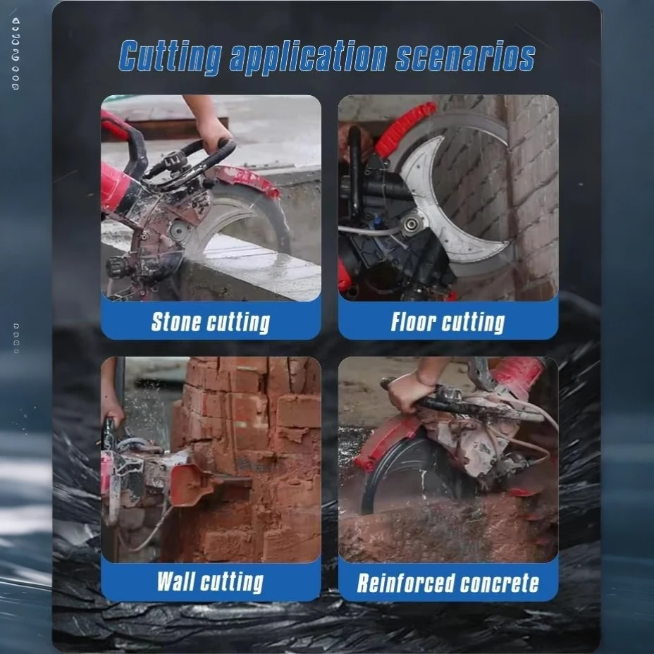 Ring Saw Super Power AC 220V 8500W 400mm Saw Blade Slotting Cutting Machine Electric Concrete Wall Cutter