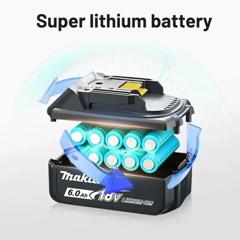 2025 new Original Design Makita 18V 6Ah BL1860 Battery Replacement - Works with 18V Cordless Power Tools, CE/RoHS Certified