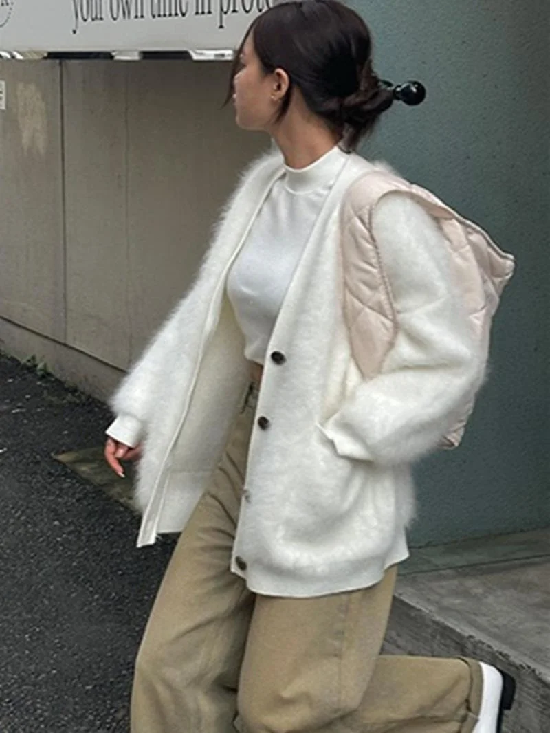 

Mid-Long Cardigans In Woman Womens Summer Drawstring Preppy Loose-Fit Grid Frilled Front-Open Floral Spliced Unisex High-Waisted