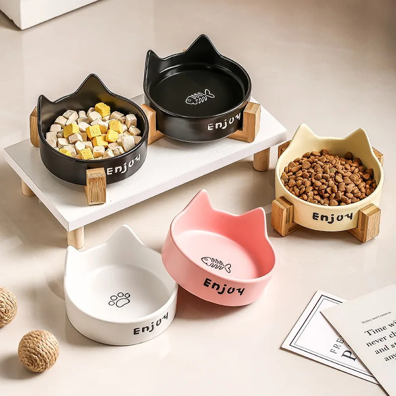 2026 Anti Spill Black Pet Bowl Non Slip Durable Food Water Dish Feeder For Cats Kittens Dogs Puppies Daily Pet Supplies