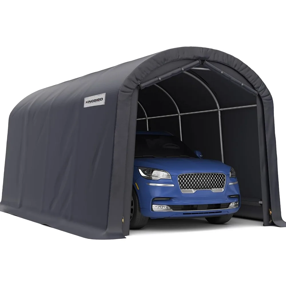 

Garages, Canopies & Carports Heavy Duty Carport Circular Style Outdoor Instant Garage Snow Proof Carport Canopy Garden Buildings