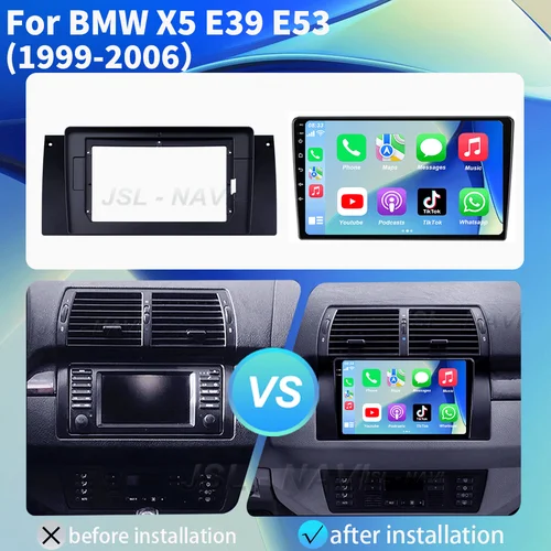 Imagen 2 del producto Android Autoradio 15 para BMW X5 E39 E53 1999 - 2006 reproductor de vídeo Multimedia navegación estéreo GPS No 2din 2 din dvd