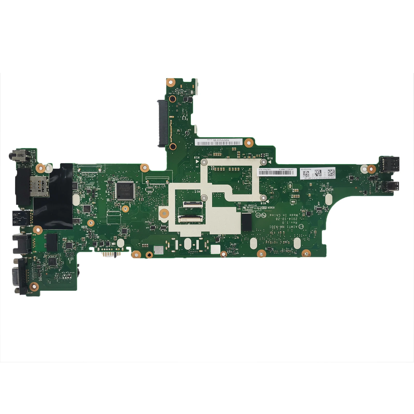 00HT748 Notebook Mainboard For Lenovo Thinkpad T450S Laptop Motherboard NM-A301 With I5-5300U 4G RAM DDR3