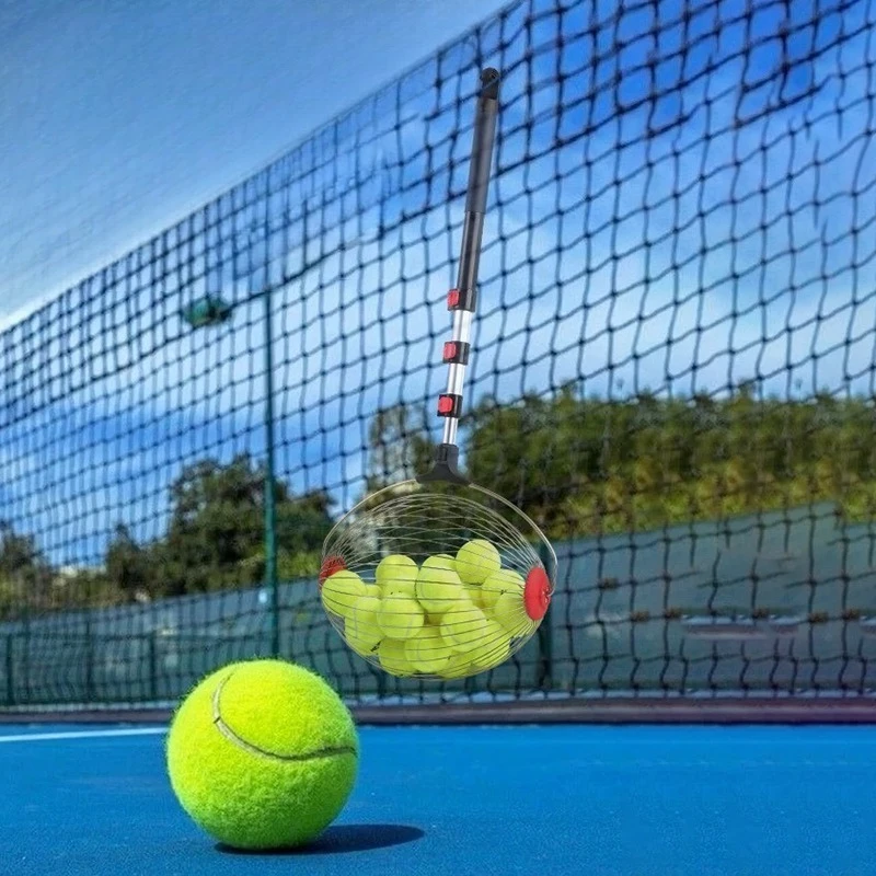 

Adjustable Tennis Ball Pickup Device Large Capacity Tennis Ball Collector Scalable Balls Pick Up Basket Portable Sports Parts