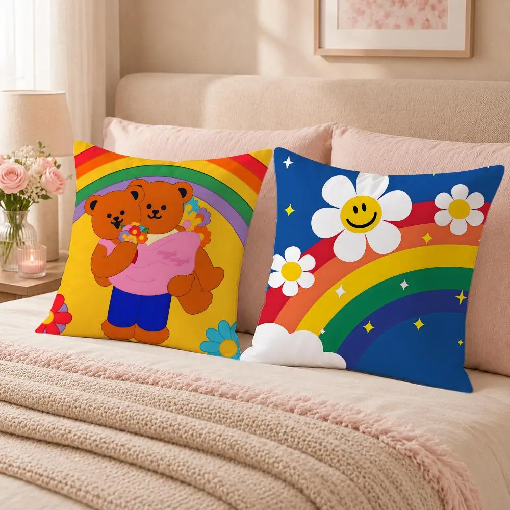 Fashion Brand w-wiggle wiggleS Cushion Cover Double-Sided Printed Pillow Cover Hypoallergenic Dust-Mite Proof