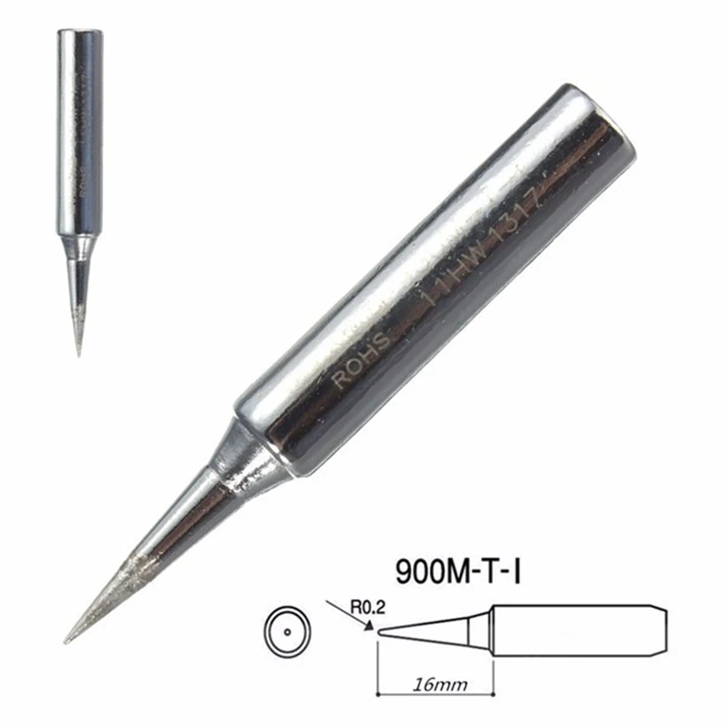 Pontas sem chumbo do ferro de solda para HAKKO, 900M-T-I, estação de solda, cabeça substituível elétrica da soldadura, 907, 933, 852D +, 936, 1Pc