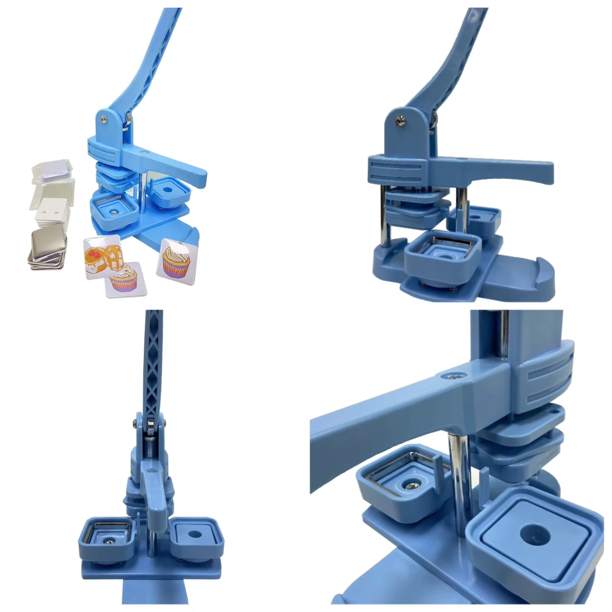 

WJW 50mm*50mm Square Magnet Badges Machine DIY Your Square Magnet Badge of Individuality