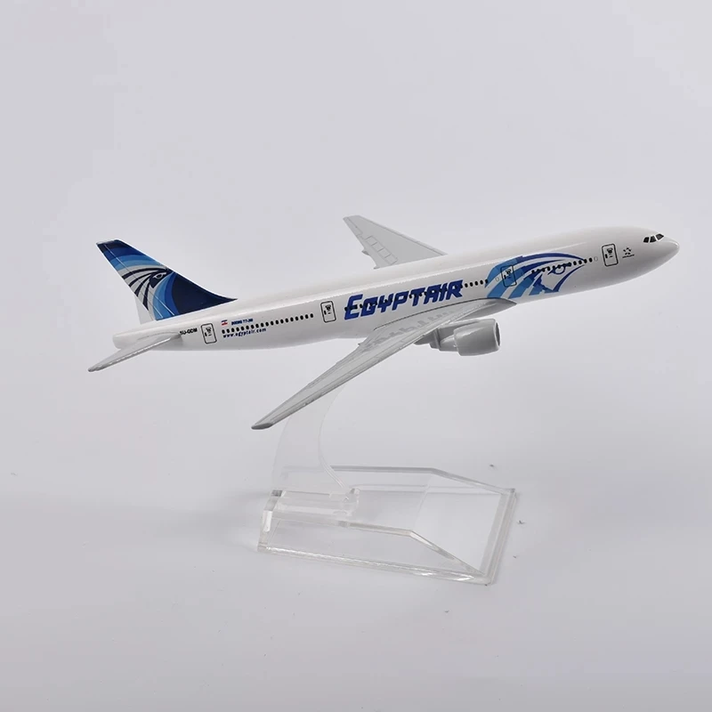 

Metal Replica Diecast 16cm Aircraft Model B777 Egpytair Airlinesw Landing Gears Airplane Toys Children's Accessories Home