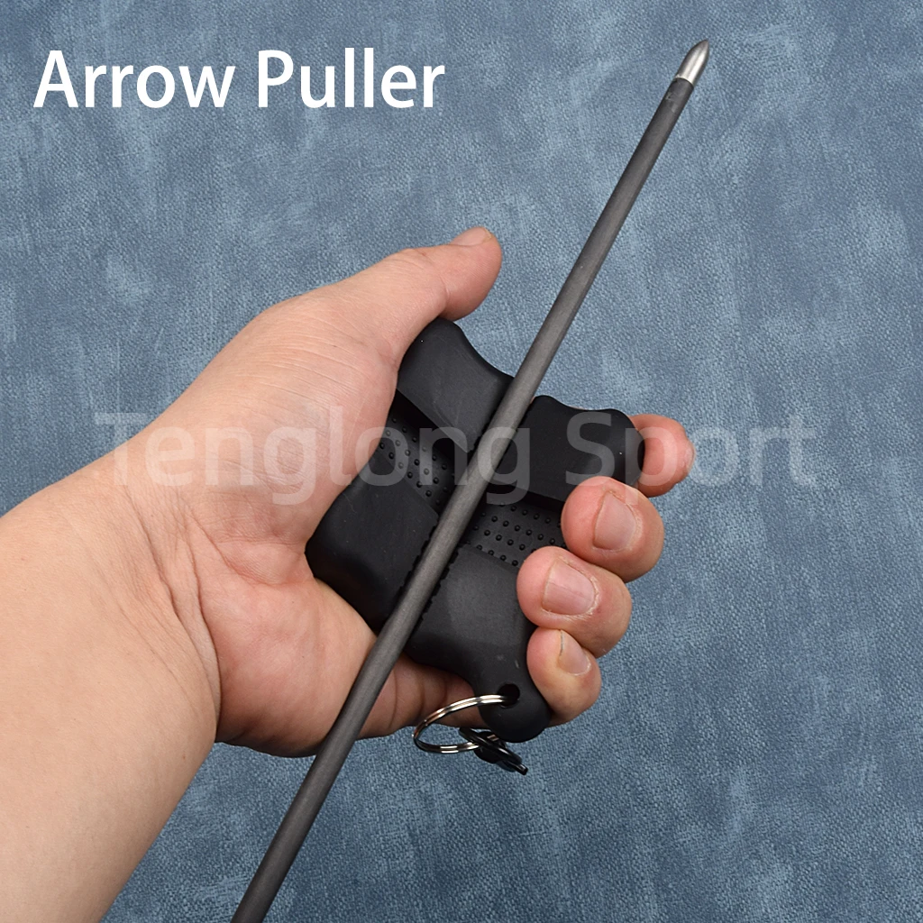 

Archery Arrow Pullers Square Rubber Belt Clip Arrow Gripper Suitable for Left And Right Hands 1pcs