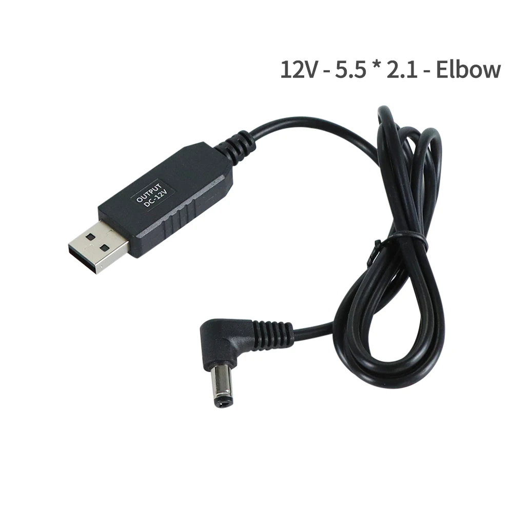 USB Power Boost Line DC 5V to DC 5V/9V/12V Step UP Модуль USB-конвертер-адаптер Кабель 2,1x5,5 мм Вилка для Wi-Fi Маршрутизатор Мини-вентилятор