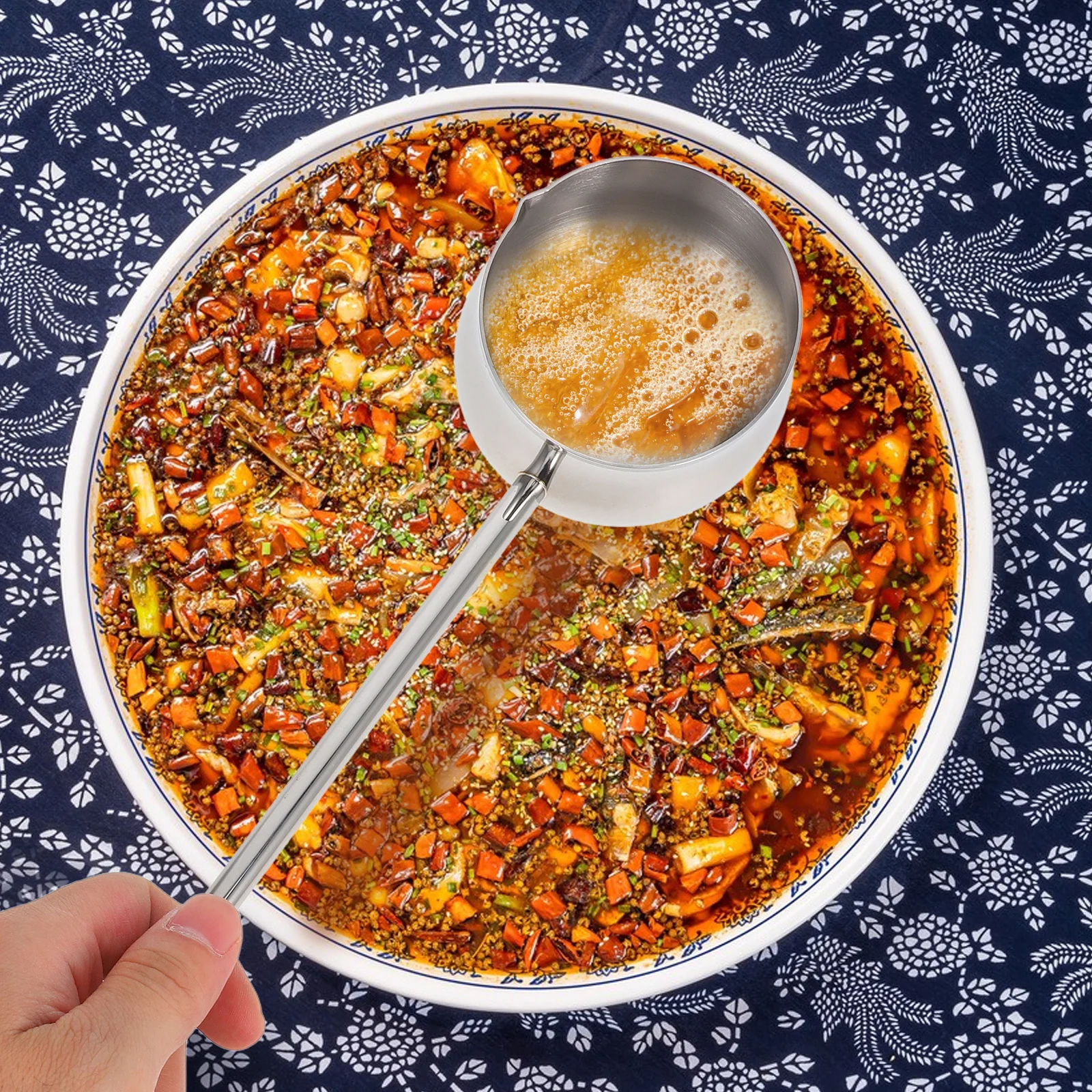 

Mini Stainless Steel Pot Long Handle for Hot Oil Butter Warmer Small Cooking Sauce Pan Multipurpose Melting Pot Stovetop Use