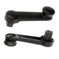 2PC Inside Manual Window Crank Handles Black For 1997-2014 Ford F150 F250 F350