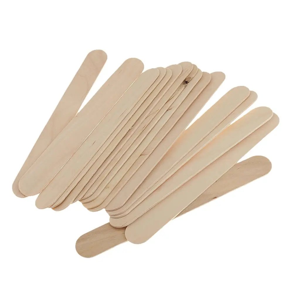 Bulk 50x Large Wood Spatulas Wax Applicators Waxing Hair Removal Craft