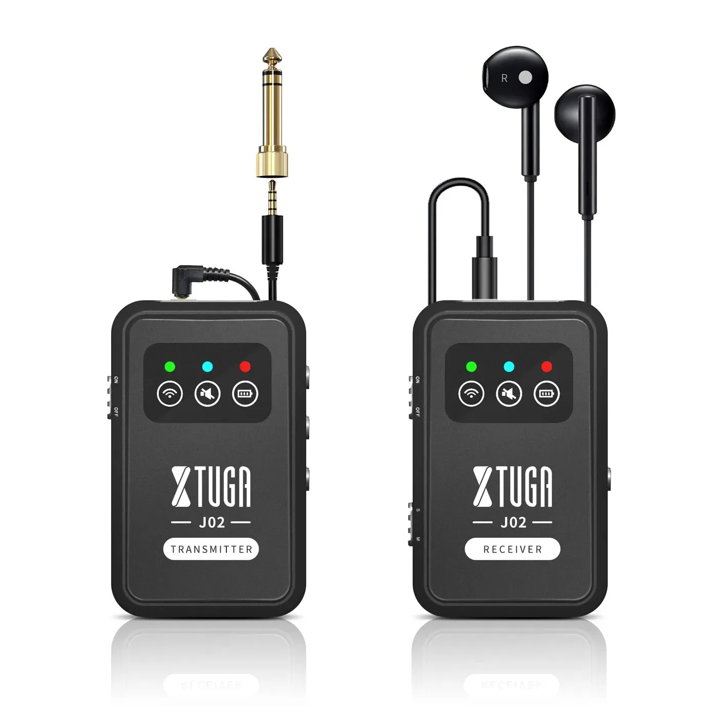 Sistema de Monitor intrauditivo inalámbrico profesional de 2,4G, sistema IEM, emparejamiento automático, monitoreo intrauditivo para auriculares de escenario, Bodybag