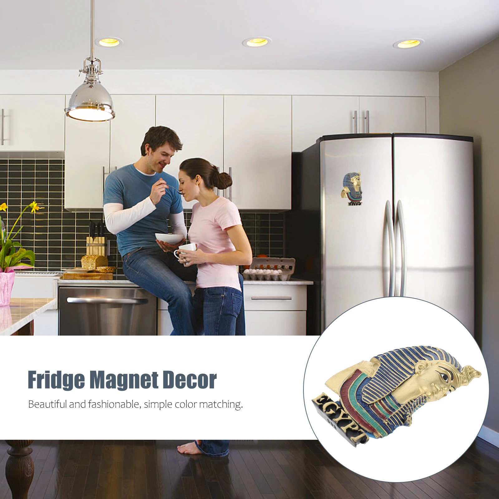 

Ancient Egypt Style Refrigerator Magnet Premium Material Fridge Magnet Magnetic Sticker Decorative Home Refrigerator Ornament