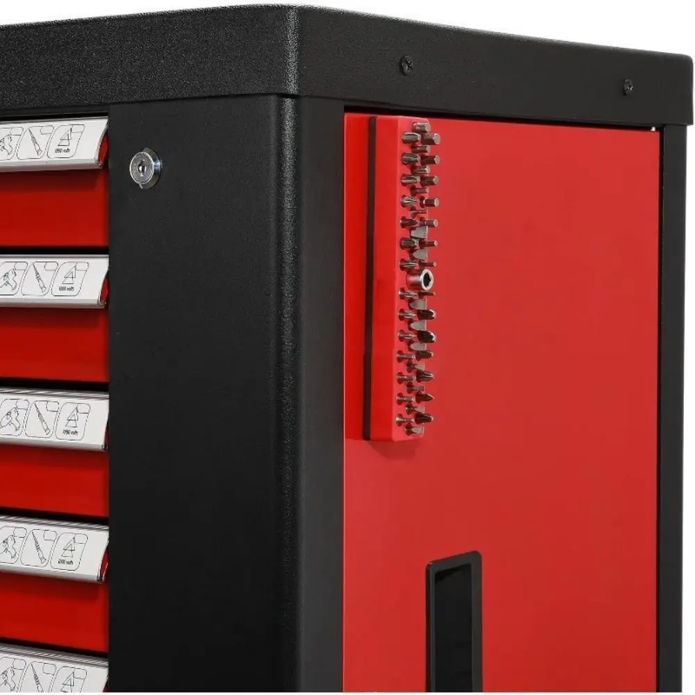 

Пластиковый + магнитный магнитный шестигранный держатель для бит, органайзер, 43 отверстия, однотонный органайзер для хранения отверток, стеллаж для хранения сверл