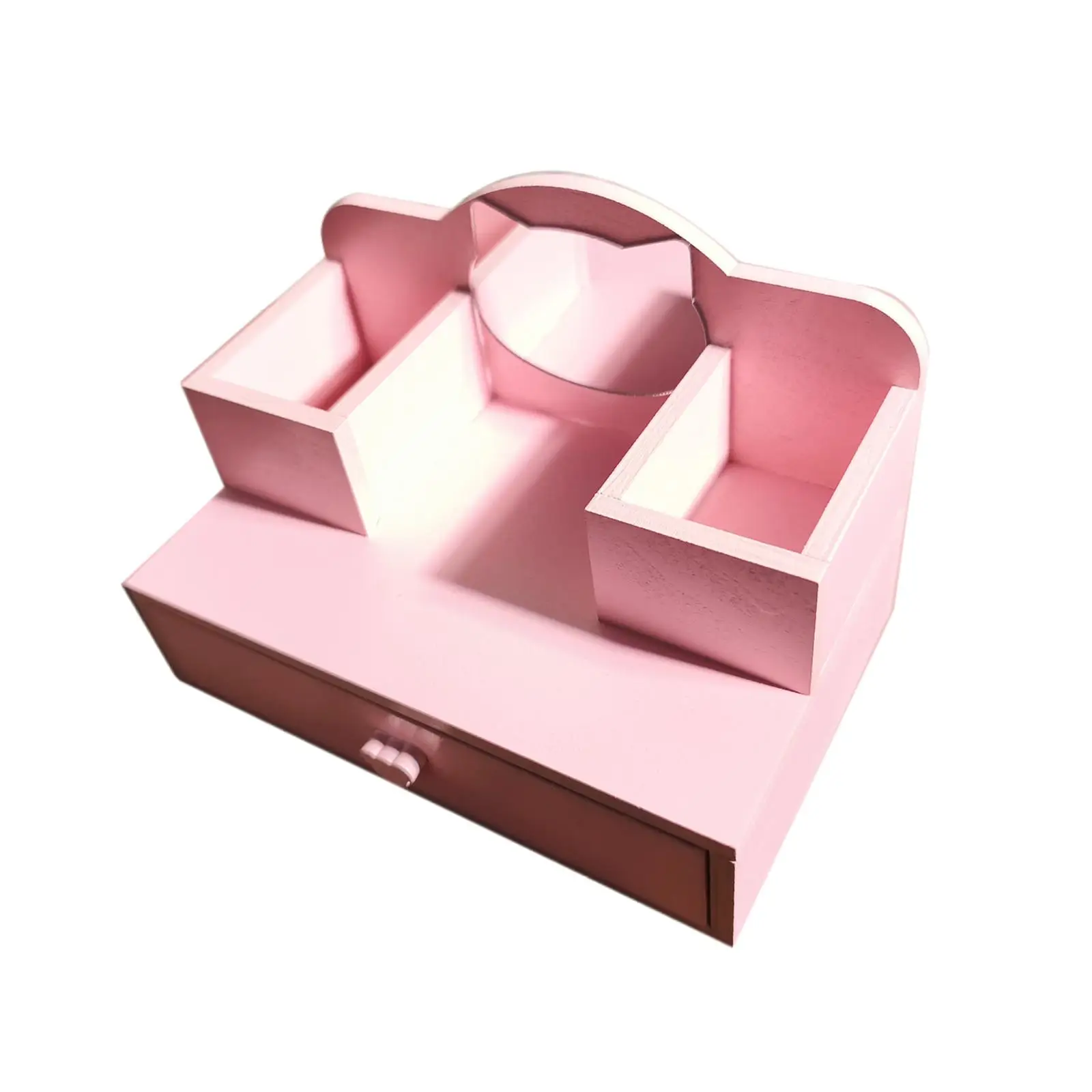 ตู้เครื่องแป้งไม้จิ๋วสำหรับบ้านตุ๊กตา กล่องเก็บของขนาดเล็ก รุ่น 1/12 เฟอร์นิเจอร์จิ๋วสำหรับห้องนอนบ้านตุ๊กตา งานฝีมือ