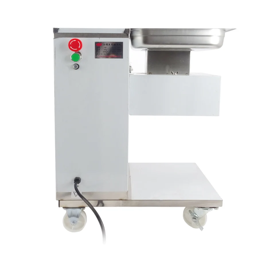 

220v/110V electric meat slicer meat cutter with pulley meat cutting machine 500KG/hour QE model