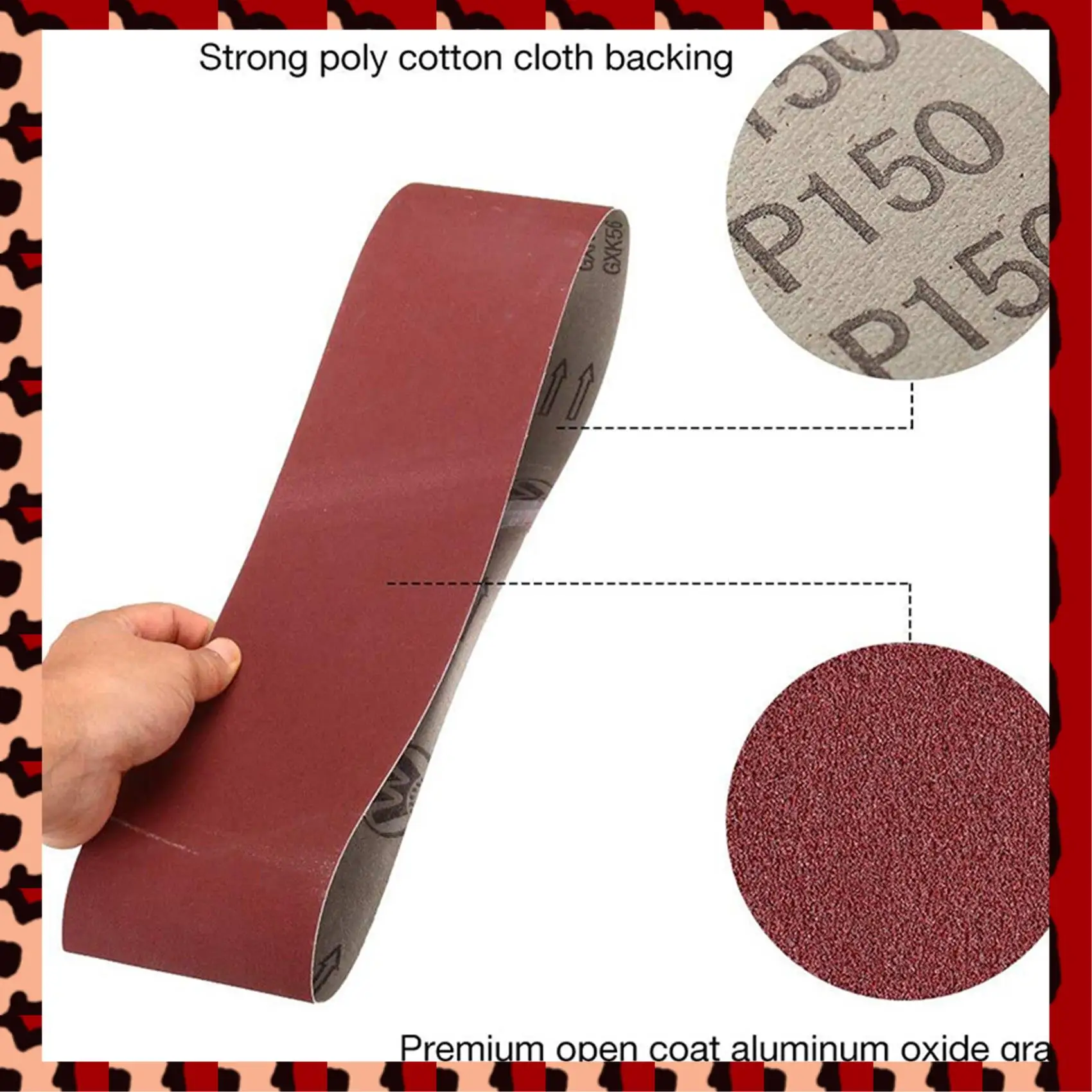 

A72P 20 шт. 4 х 36 дюймов шлифовальные ленты из оксида алюминия сверхмощные шлифовальные ленты многофункциональные абразивные ленты для ленточной шлифовальной машины