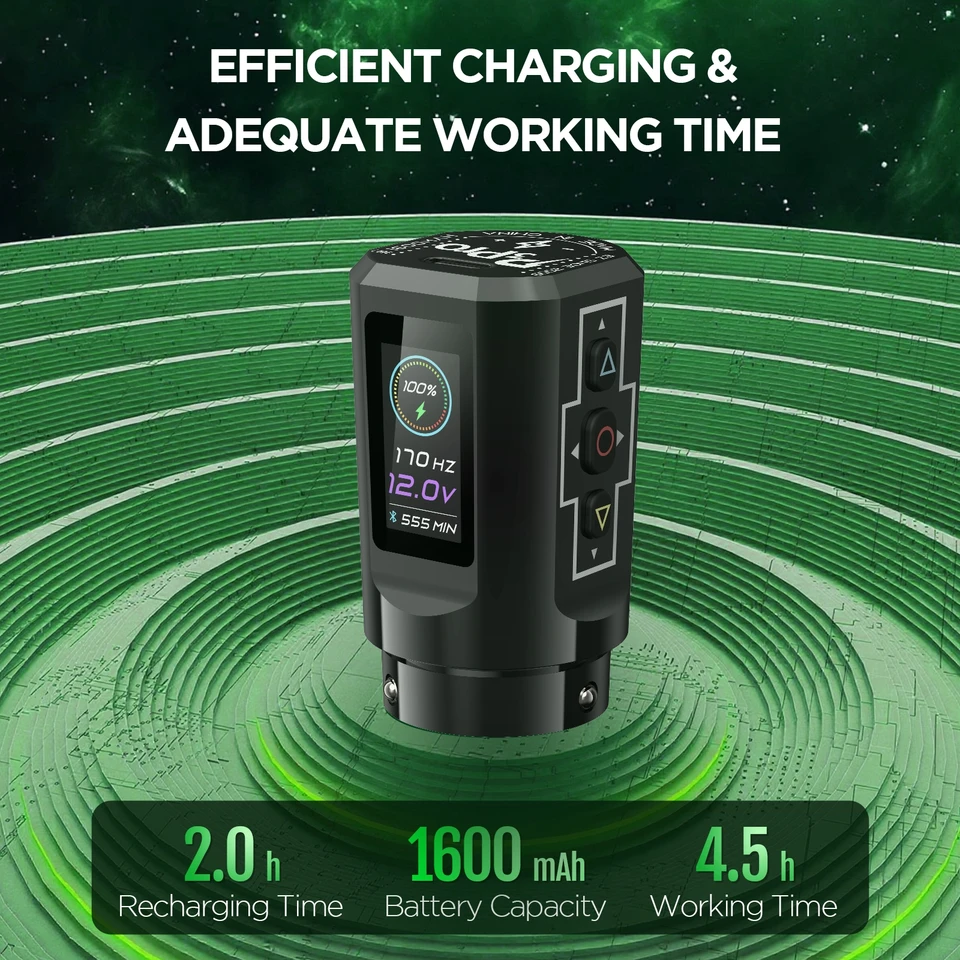EZ P3 Pro Turbo 2.0 Wireless Battery Tattoo Pen Machine 2.5-5.0mm
