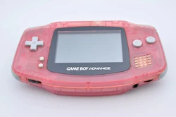 Original GameBoyAdvance milky pink console GBA with original screen