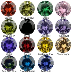 Multicolour Cubic Zirconia Beads  AAAAA Round Shape Stones  With Holes CZ  Loose For DIY Jewelry Making Zircon