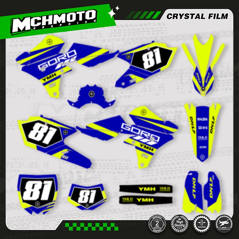 

MCHMFG полный набор графических наклеек для YAMAHA 2015-2019 YZF450 2014-2017 YZF250 2014-2018 YZF250X WRF250