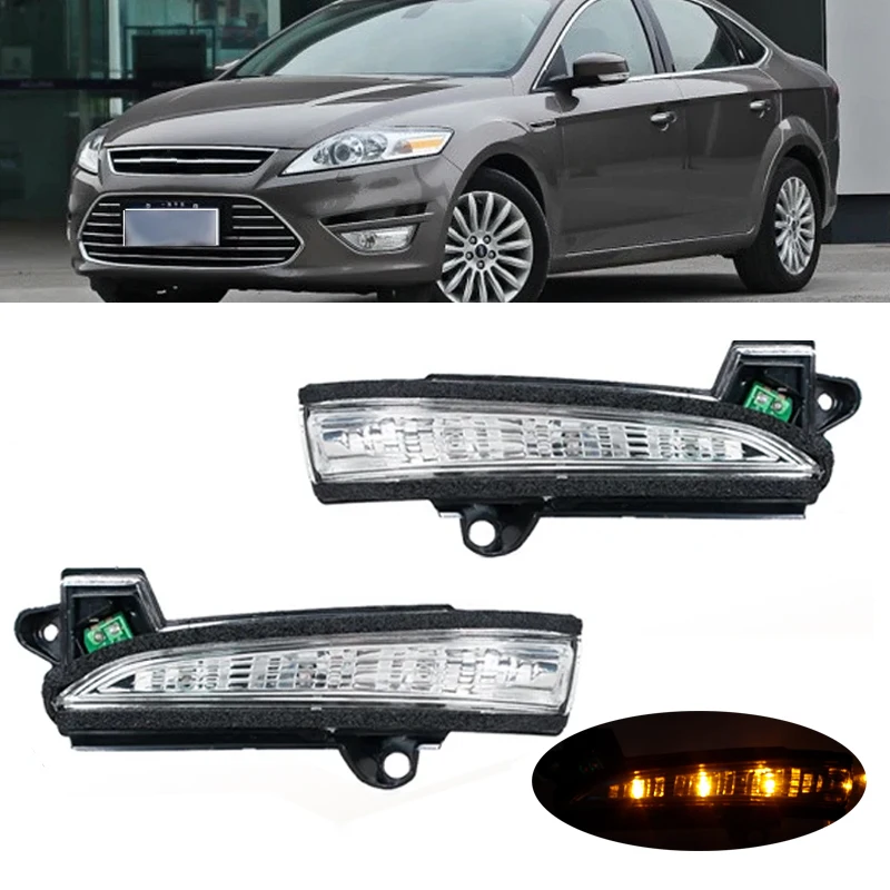 Turn Side Rearview Mirror Signal Light Blinker Flasher Lamp For Ford Mondeo Fusion 2013 2014 2015-2020 Car Accessories