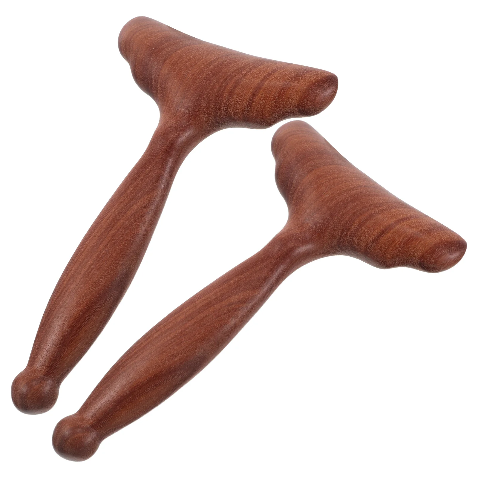 

2Pcs Natural Wood Facial Massager: Portable Gua Sha Scraping Tool for Face Neck - Ergonomic Wood Massage Board for Daily